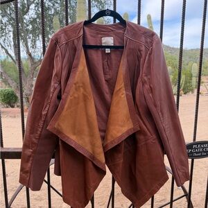 Sejour Women's Tan Leather Jacket